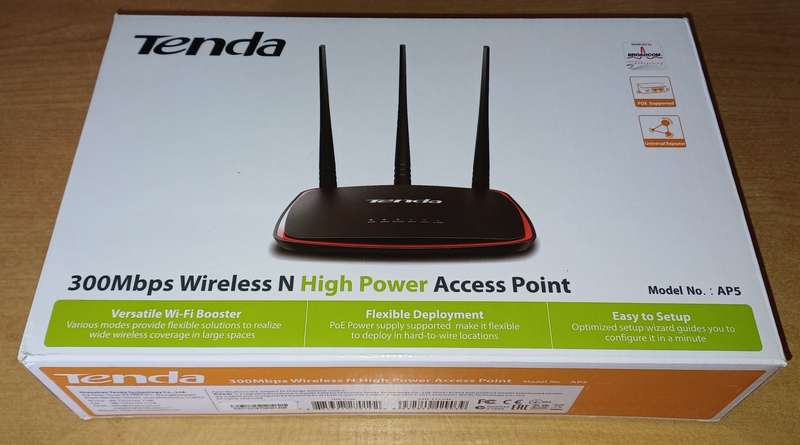 Tenda 300Mbps Wireless N High Power Access Point - Model AP5