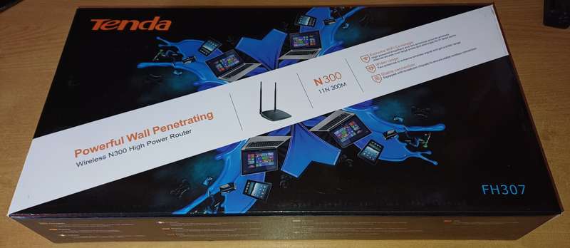 Tenda 300Mbps WiFi Router & Universal Repeater N300 - FH307 Model
