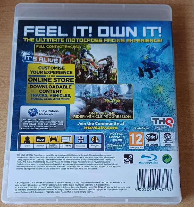 MX Vs ATV Alive (PS3)