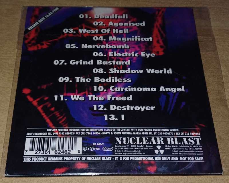 Benediction - Grind Bastard (Promo CD)