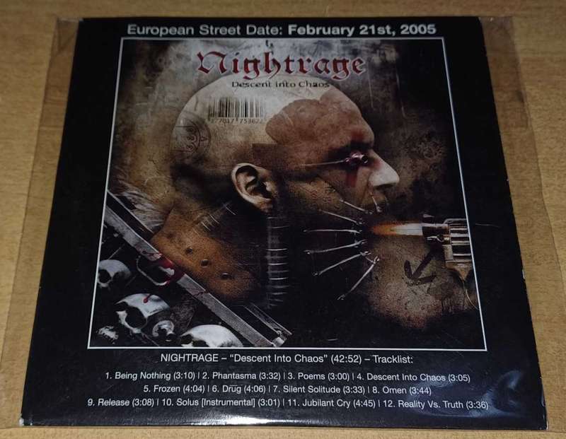 Nightrage - Descent Into Chaos (Promo CD)
