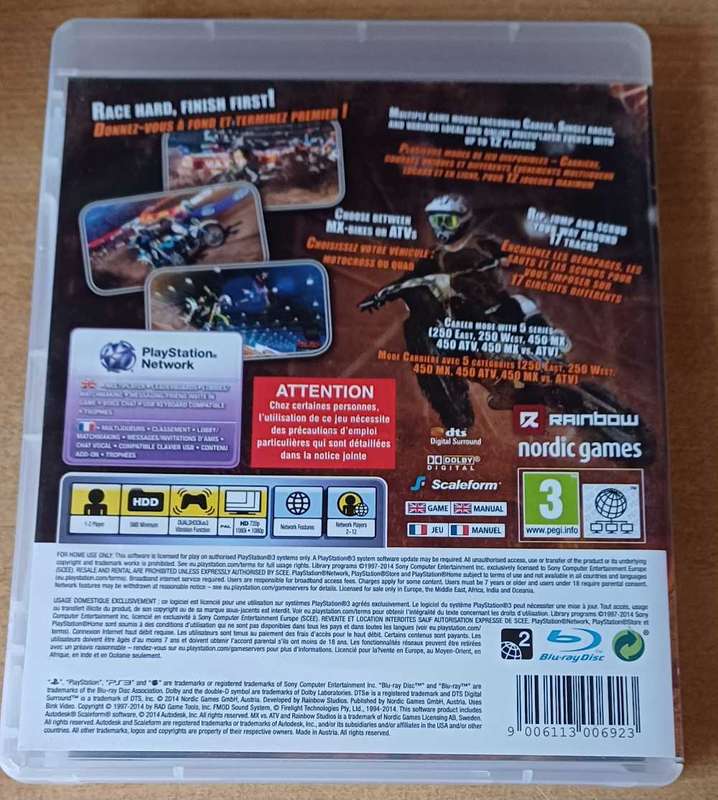 MX Vs ATV Supercross (PS3)
