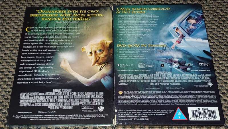 Harry Potter And The Chamber Of Secrets (DVD)