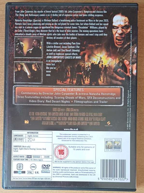 Ghosts Of Mars (DVD)