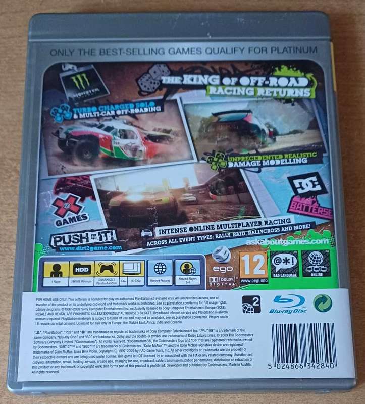 Colin Mcrae Dirt 2 (PS3)