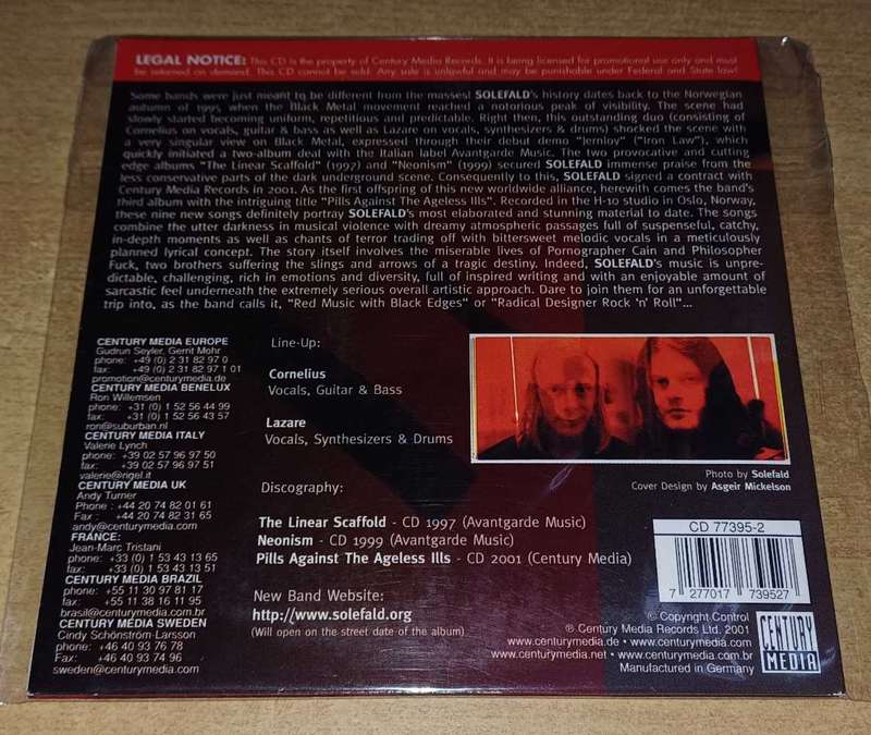 Solefald - Pills Against The Ageless Ills (Promo CD)