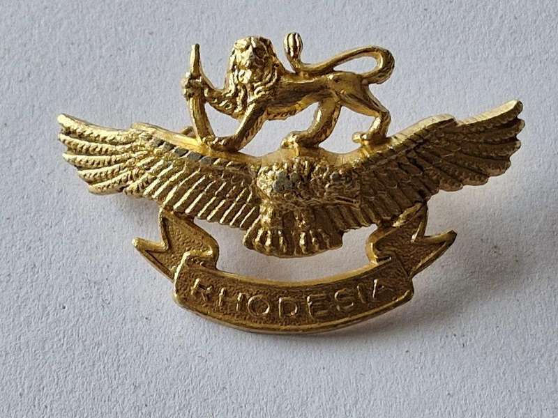 Rhodesian Air Force Cap badge.