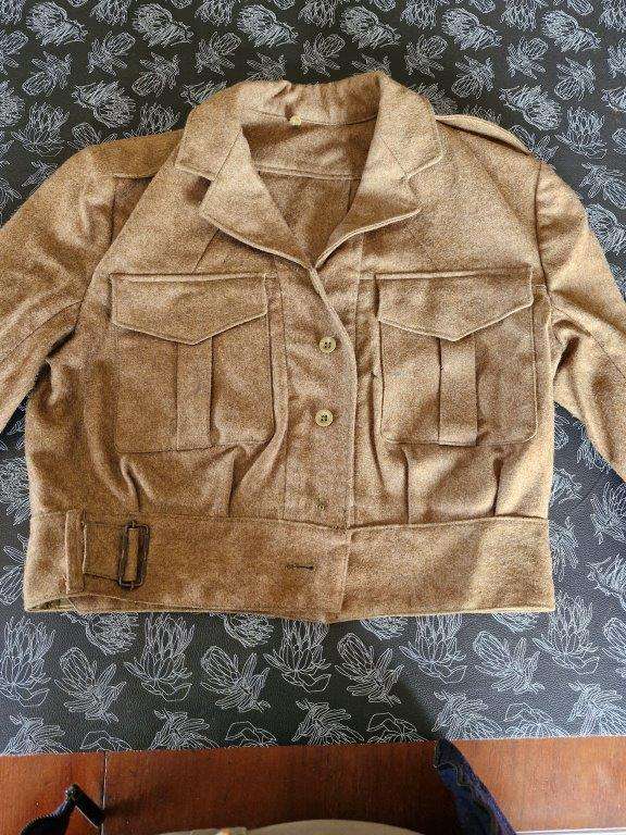SADF Hard Wool Bunny Jacket. Has moth holes. 44 Cm Armpit to armpit