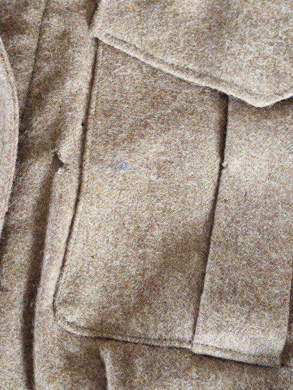 SADF Hard Wool Bunny Jacket. Has moth holes. 44 Cm Armpit to armpit