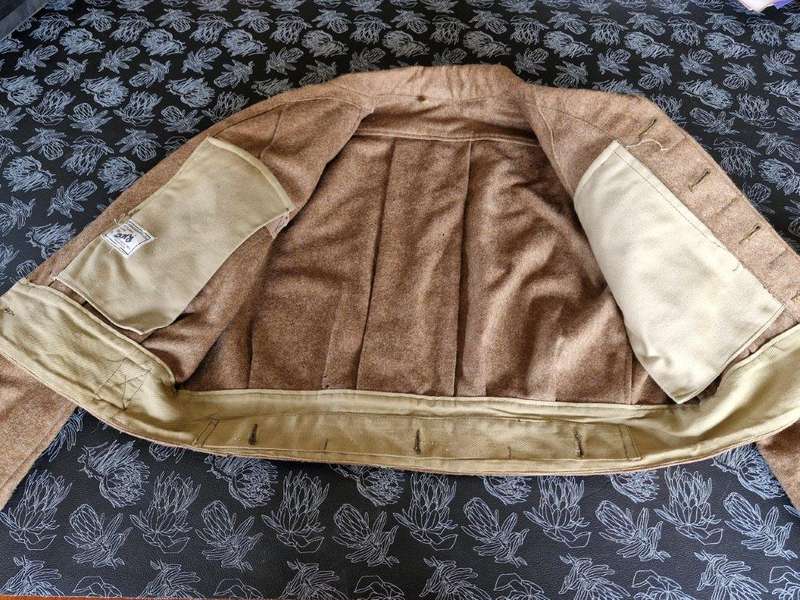 SADF Hard Wool Bunny Jacket. Has moth holes. 44 Cm Armpit to armpit