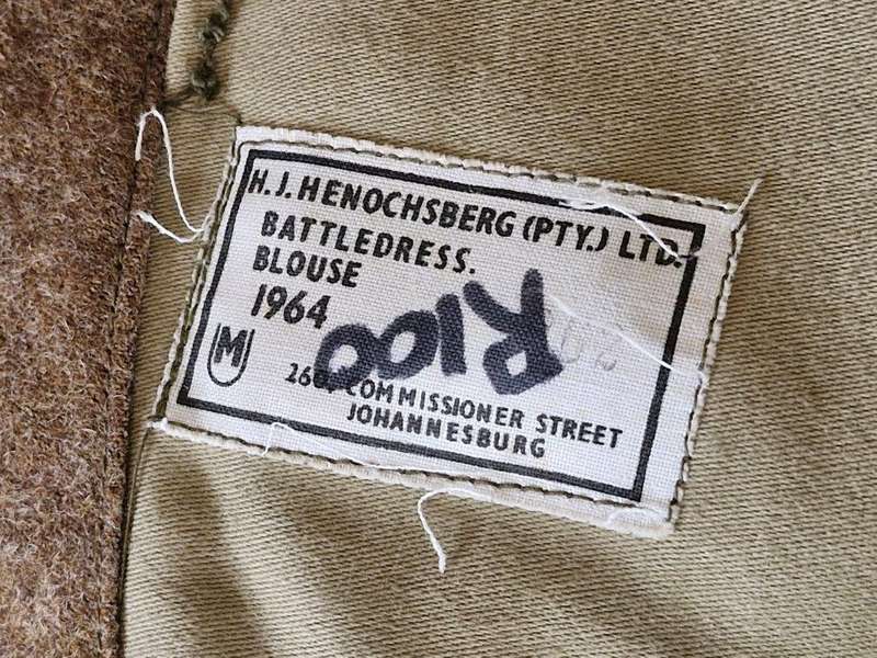 SADF Hard Wool Bunny Jacket. Has moth holes. 44 Cm Armpit to armpit