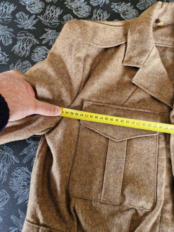 SADF Hard Wool Bunny Jacket. Has moth holes. 44 Cm Armpit to armpit