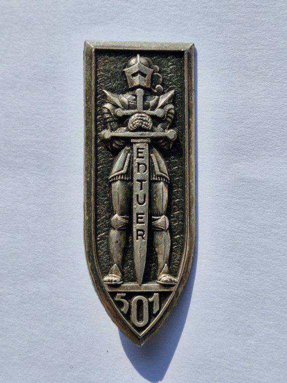 French Army 501 Tank Regiment Badge