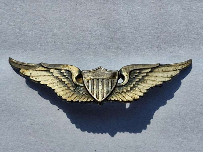 US Army Air Force Pilot Wings. Pins broken