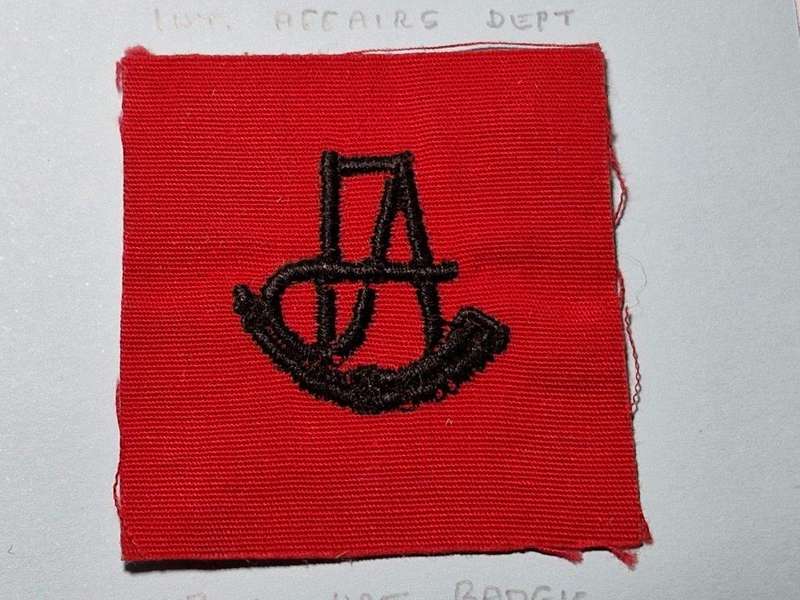 Rhodesian Internal Affairs cloth Cap badge