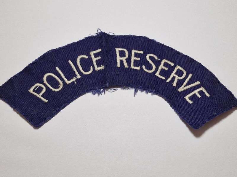 Rhodesia BSAP Police Reserve Large cloth Shoulder title.