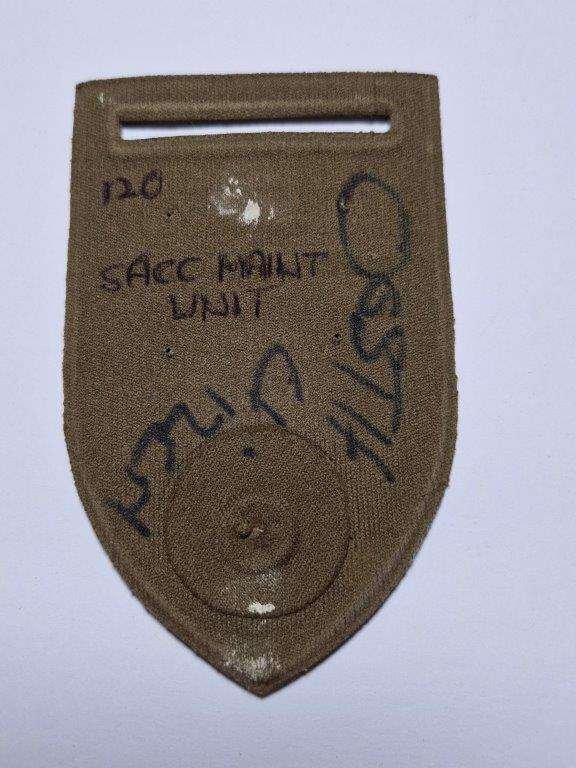 SADF Cape Corps Maintenance Unit tupperware shoulder flash. No Pin