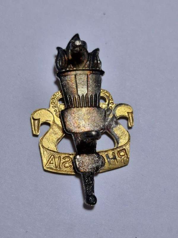 Rhodesian Educational Corps Cap badge. Queen's Crown