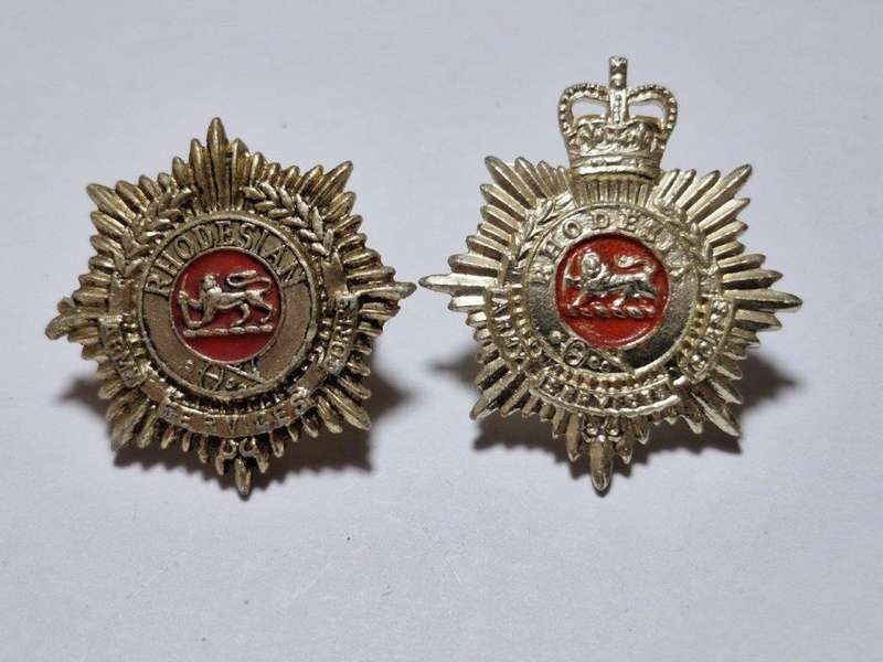 Rhodesian Army Service Corps Cap badges. One lug broken