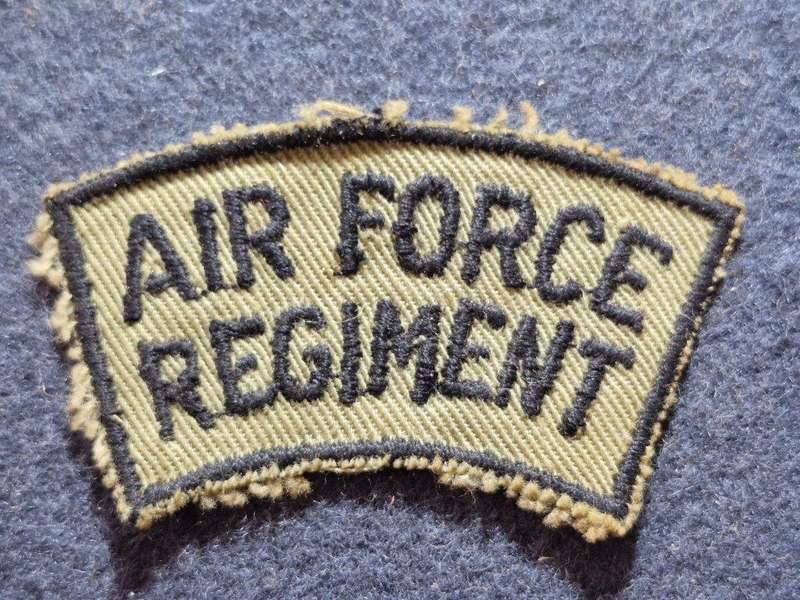 Rhodesian Air Force Regiment shoulder title for combat dress.