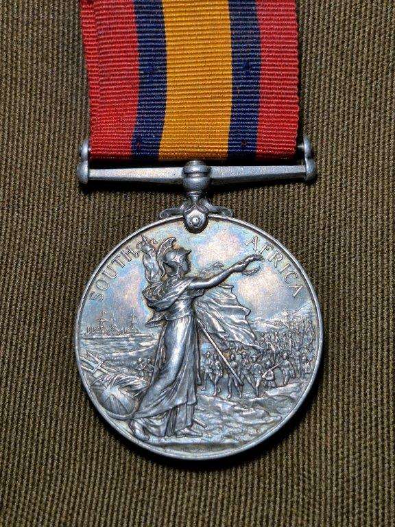 Boer War QSA medal awarded to 75 Pte. A.M.C. Schmidt Tarkastad TG