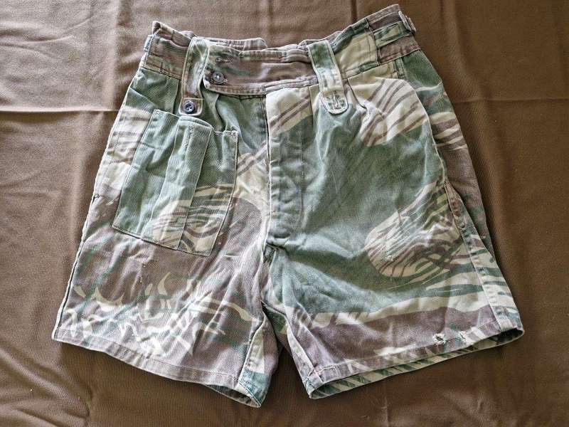 Rhodesian Bush War Camo Shorts. 38 Cm across Waist.