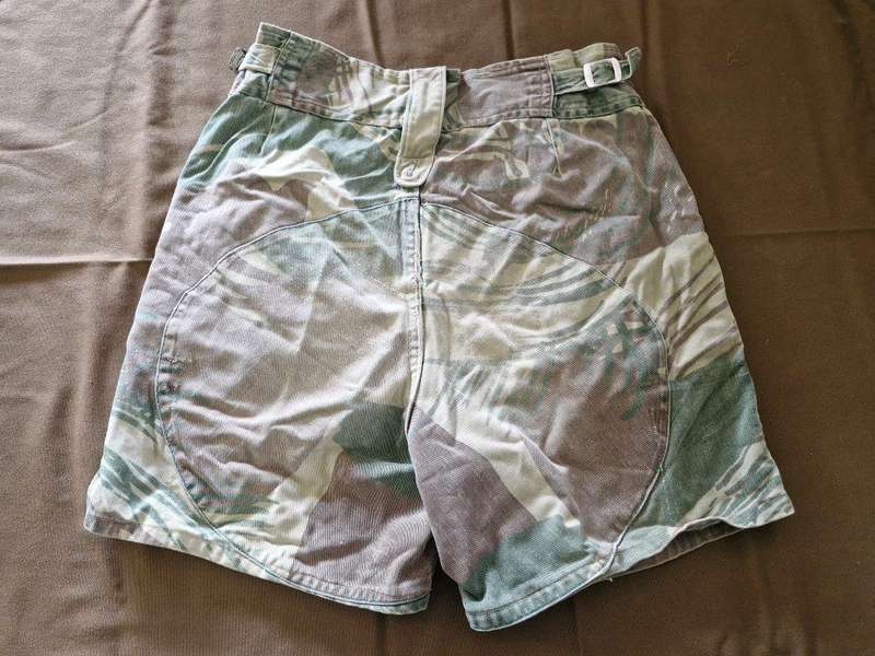 Rhodesian Bush War Camo Shorts. 38 Cm across Waist.