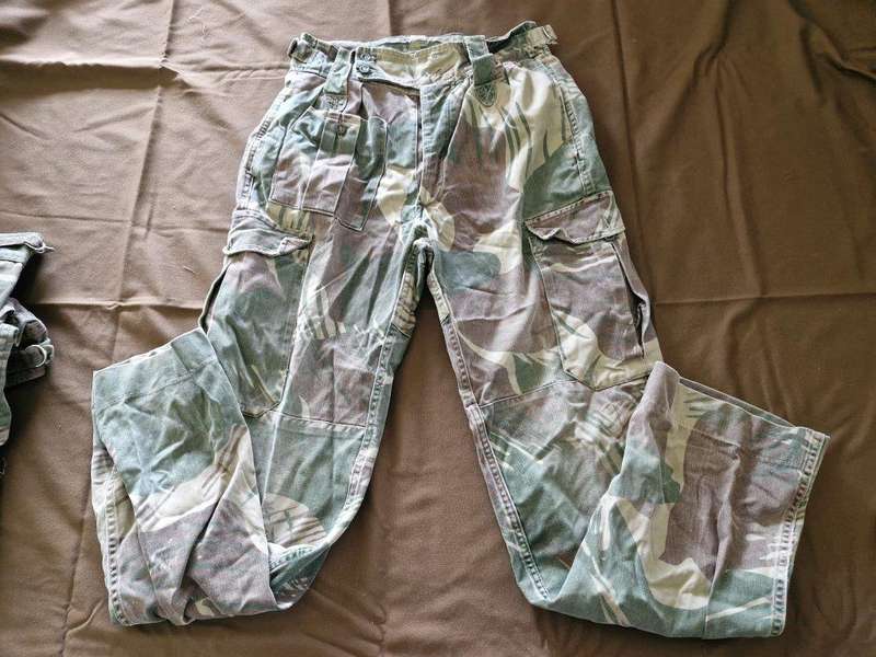 Rhodesian Bush War Camo Trousers. 38 Cm across Waist.