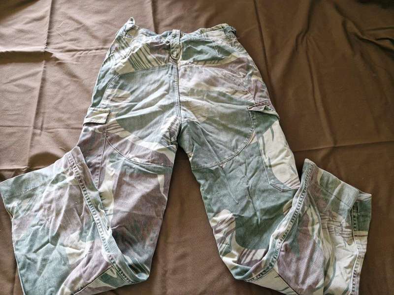 Rhodesian Bush War Camo Trousers. 38 Cm across Waist.