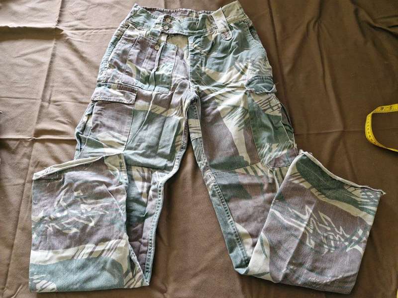 Rhodesian Bush War Camo Trousers. 37 Cm across Waist.