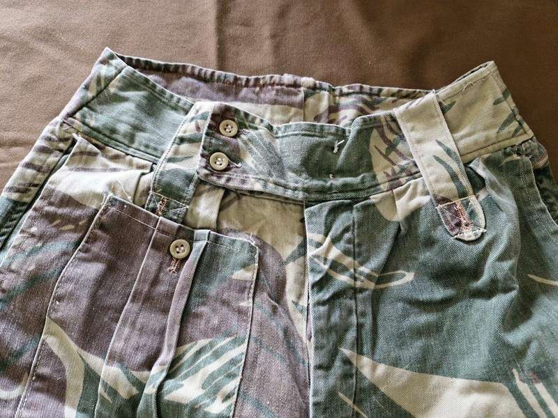 Rhodesian Bush War Camo Trousers. 37 Cm across Waist.