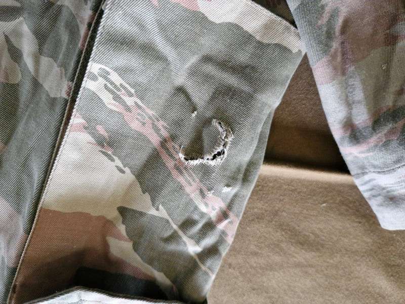 South African Bush War Portuguese Lizard pattern camo trousers. 38 Cm across waist