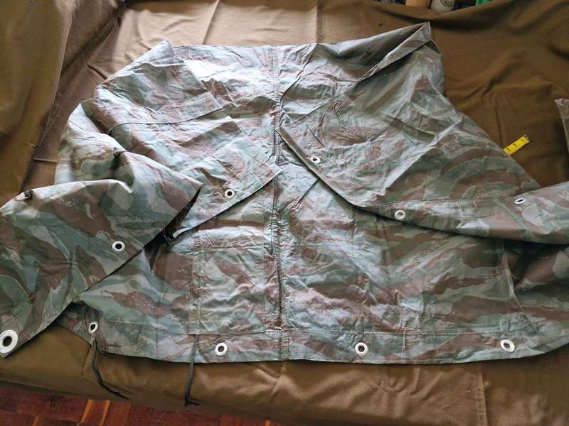 South African Bush War Portuguese Lizard pattern camo Poncho.