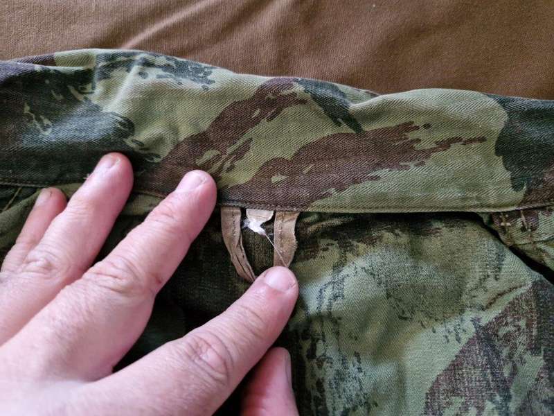 SADF Bush War Portuguese Vertical Lizard pattern camo Flight Suit. 52 Cm Armpit to Armpit, 40 Cm Wai
