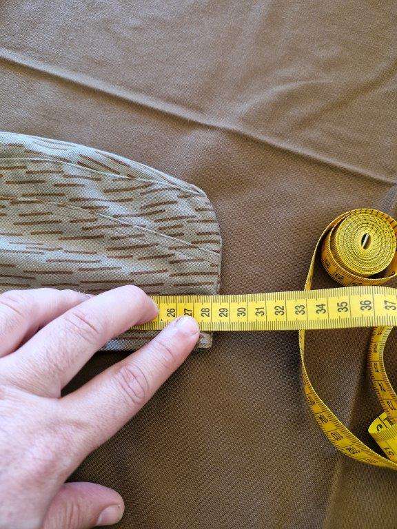 East German Line pattern Camo Side Cap. 56 Cm