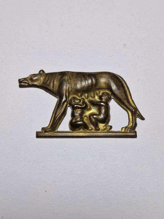 Italy WW2 Son's of the She Wolf frieze badge for Fez.