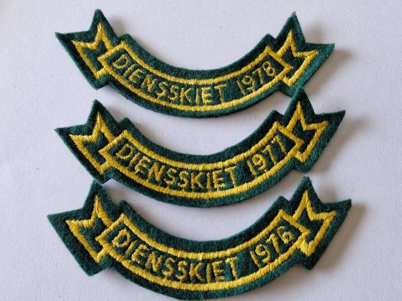 Cloth Service Shooting balkies for 1976, 1977 and 1978
