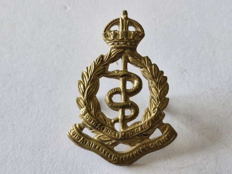 WWI South African Medical Corps collar badge