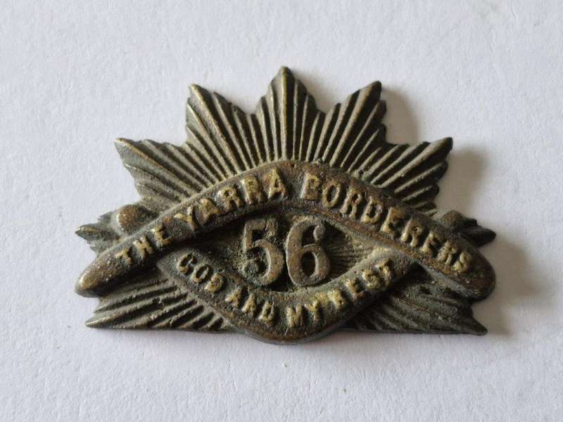 56 The Yarra Borderers Collar badge. Australia. Lugs broken
