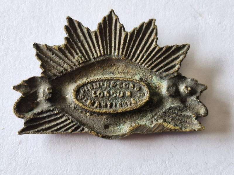 56 The Yarra Borderers Collar badge. Australia. Lugs broken