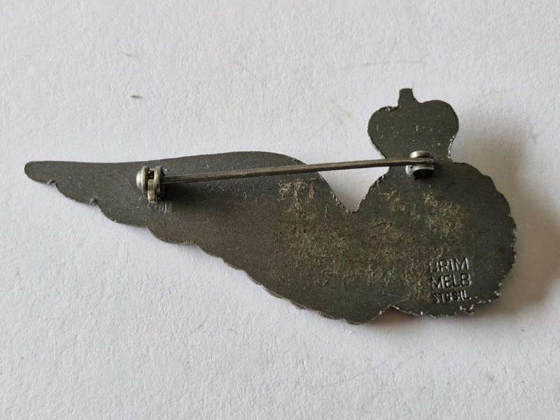 Royal Australian Air Force Loadmaster's Half Wing. Sterling Silver