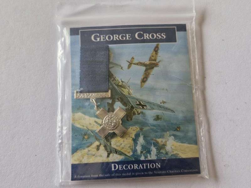 Miniature Copy George Cross Medal from Imperial War Museum