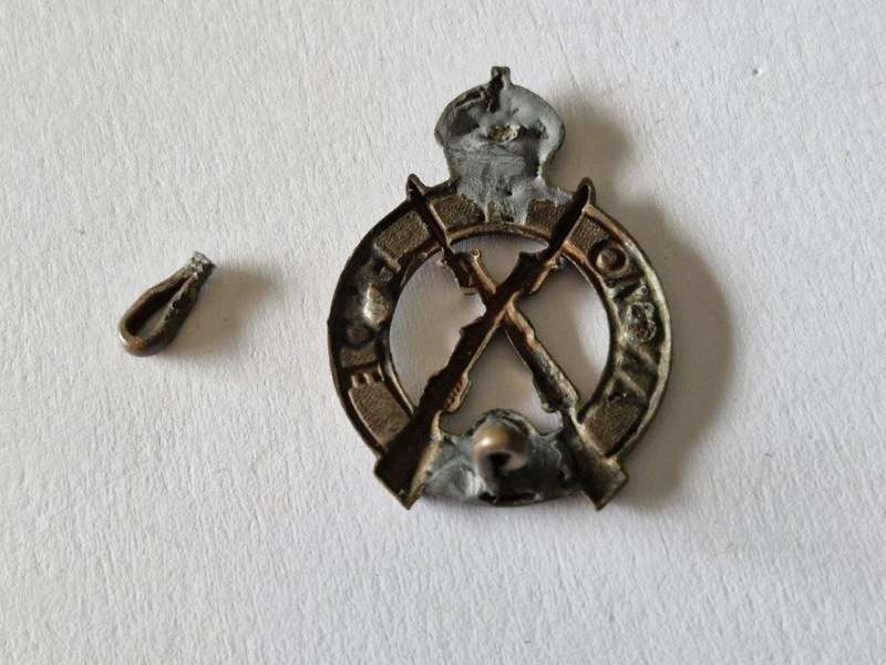 SWA 1st Infantry Beret badge. Lugs replaced and broken