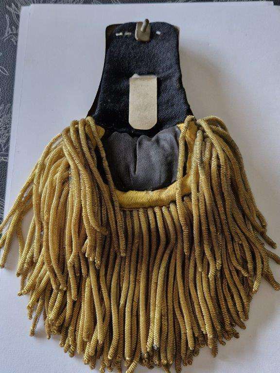 Italian WWII Officer's shoulder board. Possibly 800 Silver.