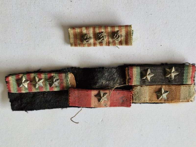 Italian WWII and earlier medal ribbon bar.