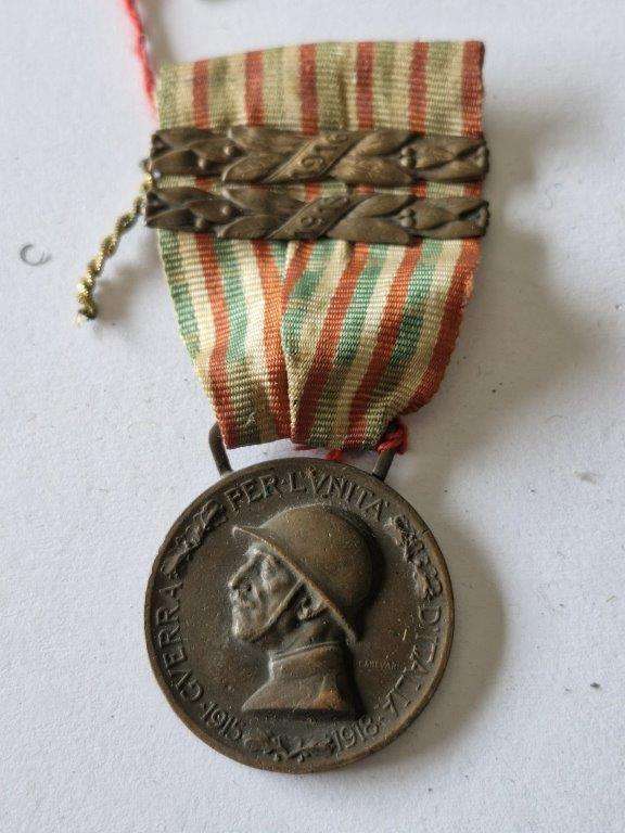 WWI Italian Unification Commemorative Medal with 2 bars