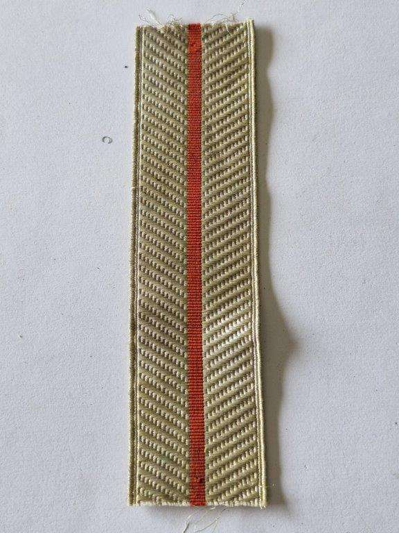 Italian WWII Bullion Wire ribbon backing for badge