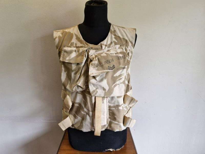 British Desert DPM Camo Body Armour Vest.