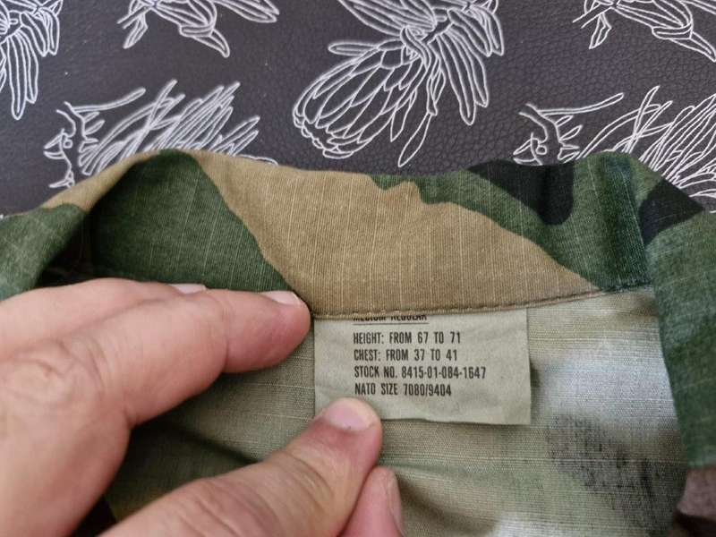 US Woodland Camo Combat Jacket. 54 Cm Armpit to Armpit