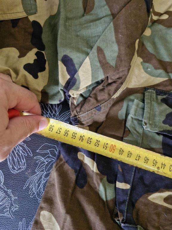 BDU Camo Combat Jacket with Argentina Patch. 56 Cm armpit to armpit